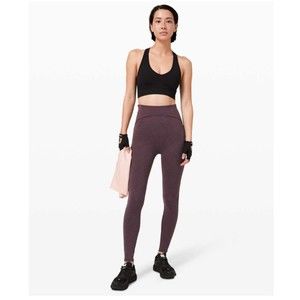 Lululemon Power Within Super High-Rise Pant 28" Purple Black Currant Size 12